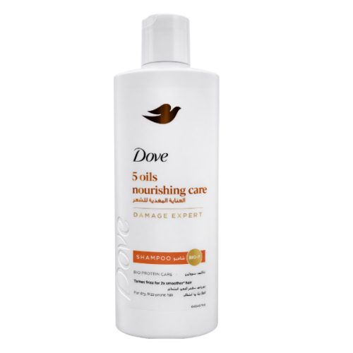 دوف شامبو الزيوت المغذية للعناية بالشعر الجاف والمتطاير - 590 مل