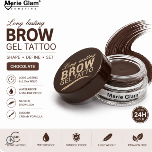 Mary Glam Eyebrow Gel Tattoo - Chocolate