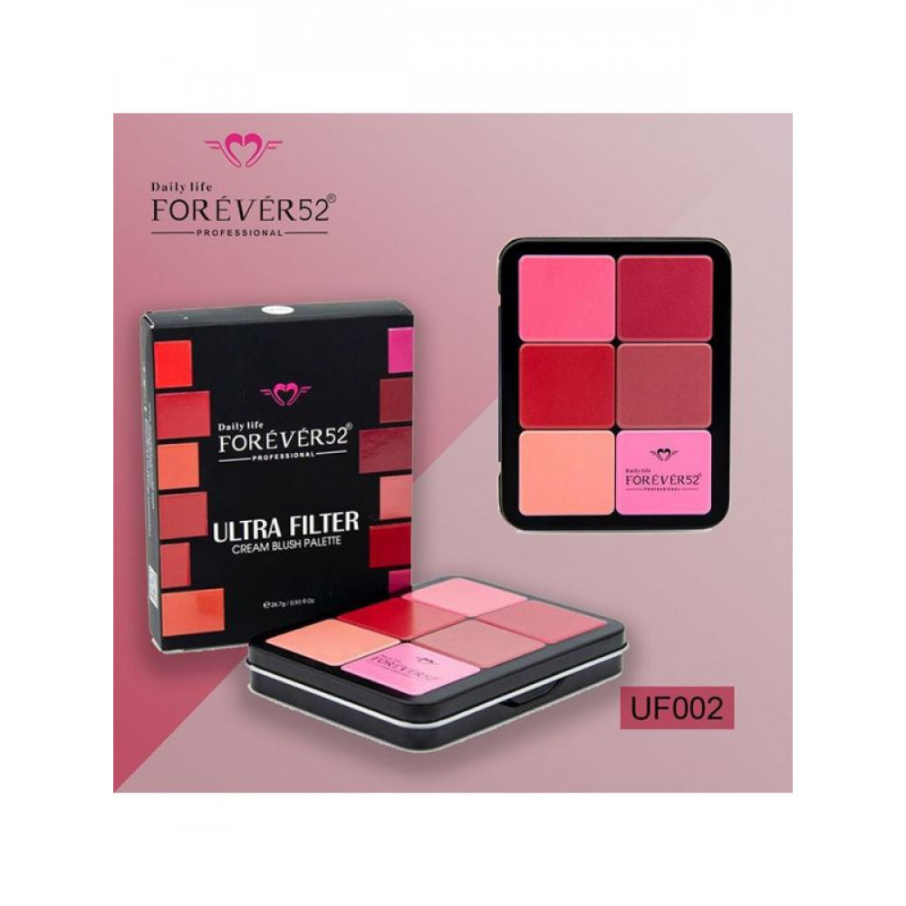 باليت كريم الاساس و أحمر الخدود من فورايفر 52 - UF002 باليت كريم الاساس و أحمر الخدود من فورايفر 52 - UF002