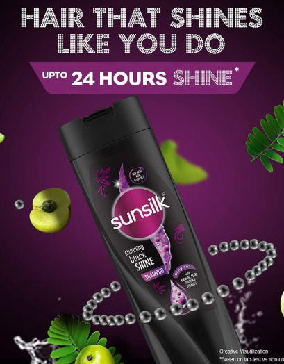 شامبو صانسيلك لمعان ساحر للشعر الاسود 400ملي 