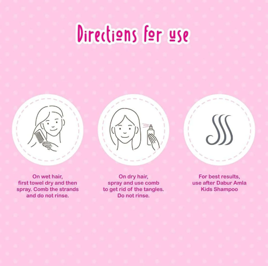 دابر أملا مزيل تشابك الشعر للأطفال - 200 مل دابر أملا مزيل تشابك الشعر للأطفال - 200 مل