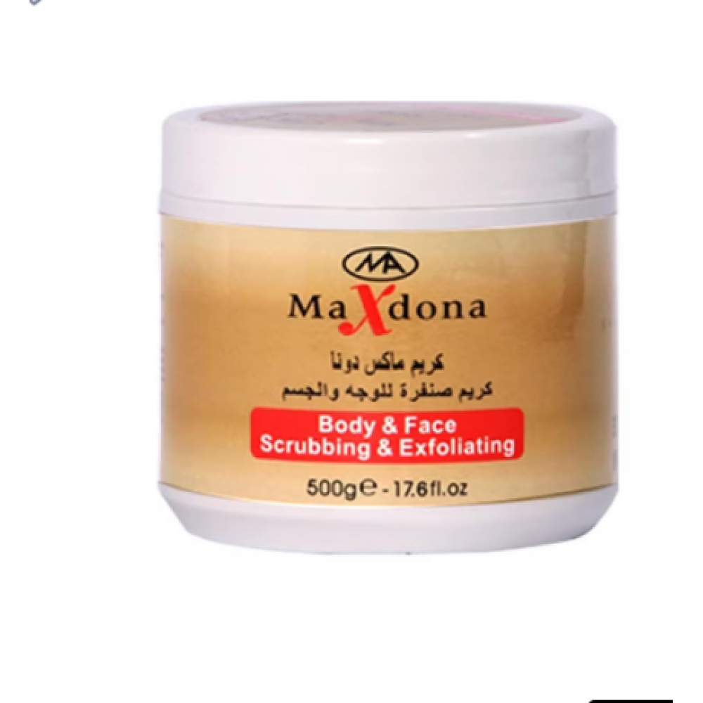ماكس دونا مقشر للجسم والوجه 500 مل ماكس دونا مقشر للجسم والوجه 500 مل
