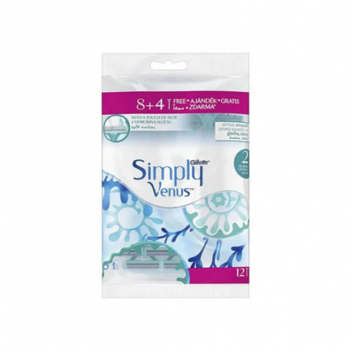 جيليت سيمبلي فينوس شفرات حلاقة تستخدم مرة واحدة - 12 قطعة جيليت سيمبلي فينوس شفرات حلاقة تستخدم مرة واحدة - 12 قطعة