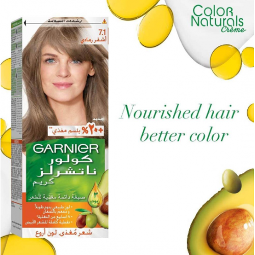 غارنييه كولور ناتشورالز صبغة شعر - اشقر رمادي 7.1