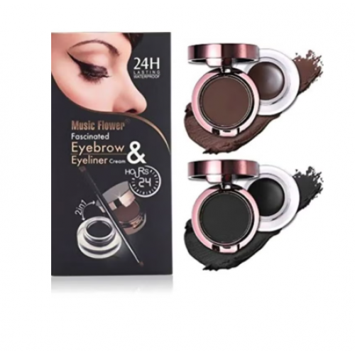 unbranded كريم الحواجب والكحل من مينيستار 2 في 1 من ميس فايف