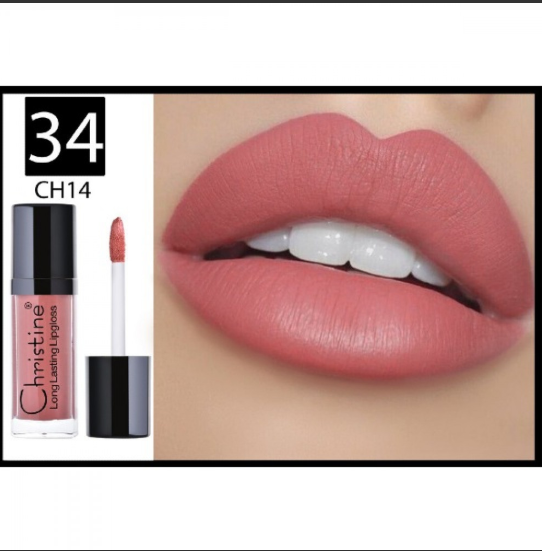 روج لمسة سائل ثابت مطفي رقم 34 من كرستين