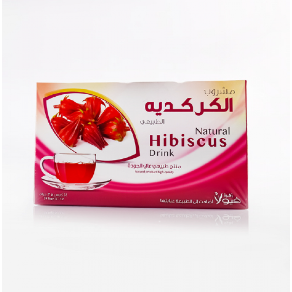  فيولا مشروب الكركديه الطبيعي 24 كيس