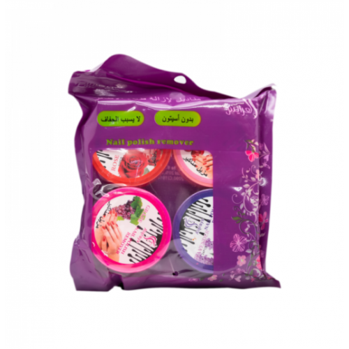 مناديل لإزالة طلاء الاظافر من العرايس 4 قطع مناديل لإزالة طلاء الاظافر من العرايس 4 قطع