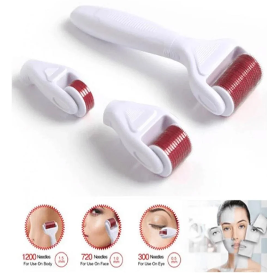 مجموعة ديرما رولر 4 في 1 للعناية بالبشرة