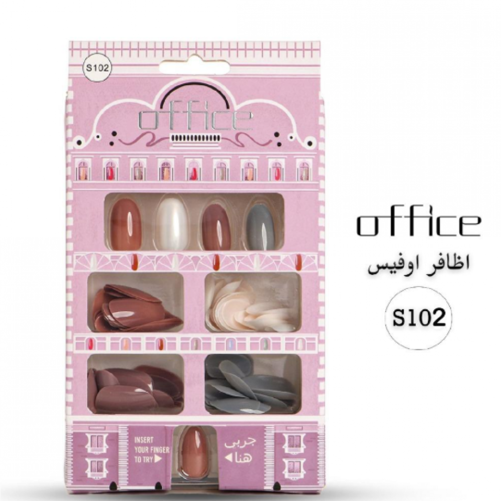 اوفيس أظافر تركيب 120 قطعة جودة عالية بألوان مختلفة