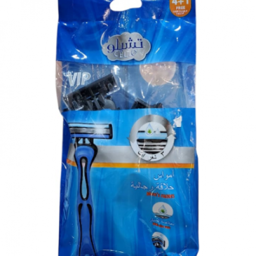 امواس حلاقه رجالي تشيلو 4+1 خلاصة الصبار 