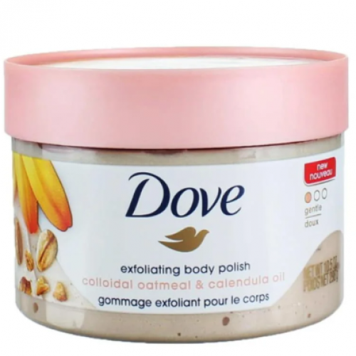 مقشر دوف للجسم بخلاصة دقيق الشوفان وزيت الآذريون ، 298 جم