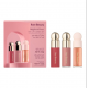 رير بيوتي مجموعة برايت اند روزي للشفاه والخدود 3 قطع ميني
