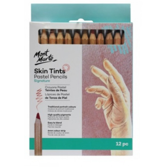 اقلام تلوين خشبية باستل درجات البشرة من موت مارت
