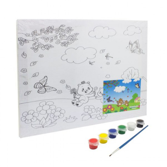 لوحة كانفوس مرسومة للتلوين