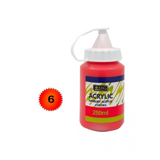علب الوان اكريلك 250 مل ماركة sbc