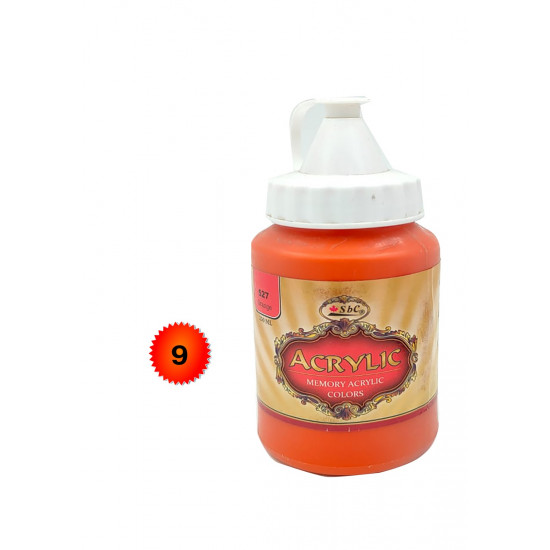 علب الوان اكريلك 250 مل ماركة sbc