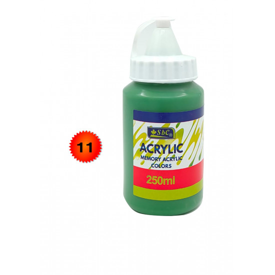 علب الوان اكريلك 250 مل ماركة sbc