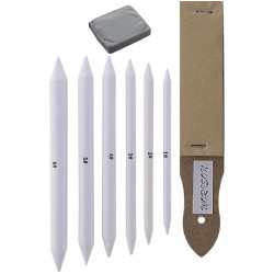 طقم مدعكة - ورق صنفرة- مساحة فحم ماركة (Keep Smiling)