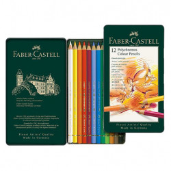 الوان فايبر كاستل 12 لون polychromos الوان فايبر كاستل 12 لون polychromos