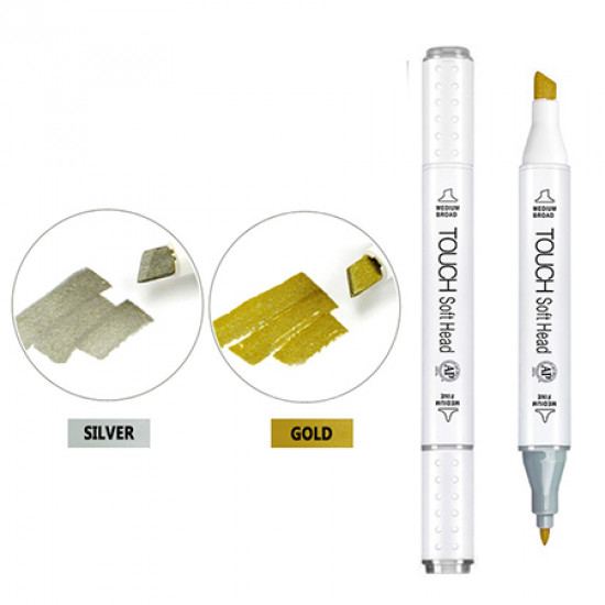 اقلام ماركر ذهبي / فضي