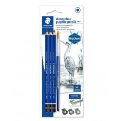 اقلام فحم مع فرشاة مائية من  ستادلــر