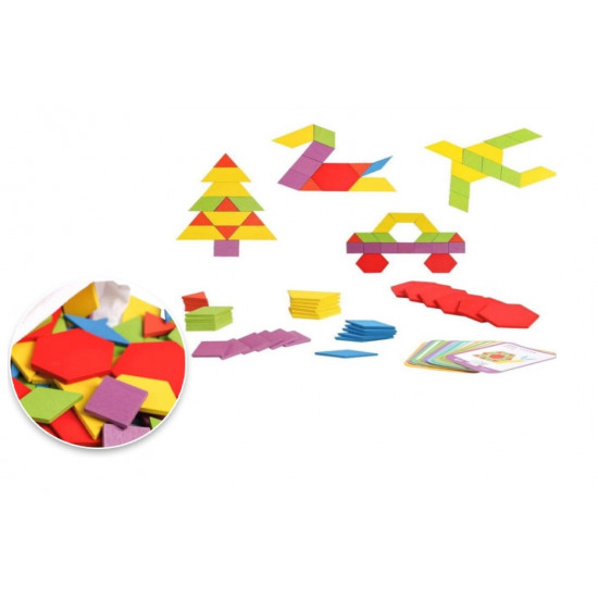 لعبة الأشكال الخشبية الملونة