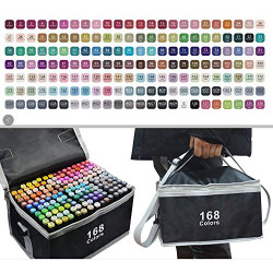 الوان ماركر بجودة عالية 168 لون ماركة (LANKE)