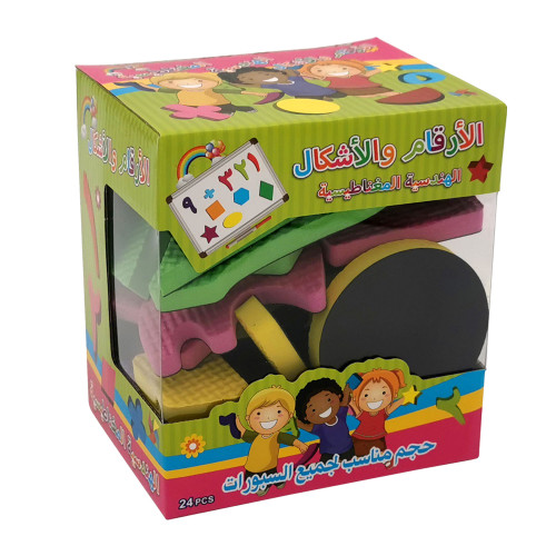 الأرقام والأشكال الهندسية ممغنطة