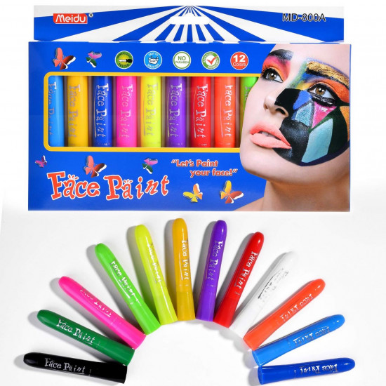 الوان الرسم على الوجهه