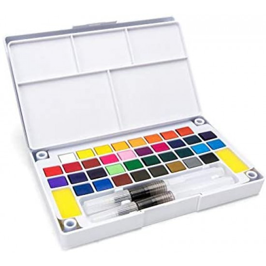 الوان مائية مع فرشاة قابلة للتعبئة ماركة (Superior)
