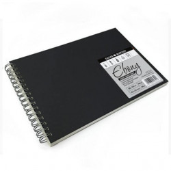 دفتر رسم صفحات سوداء