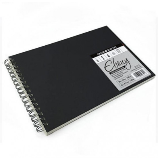 دفتر رسم صفحات سوداء