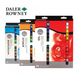 الوان اكريلك _ زيتيه _ مائية من دالر روني 24 لون الوان اكريلك _ زيتيه _ مائية من دالر روني 24 لون