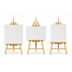 لوحات كانفوس صغيرة مع الحامل