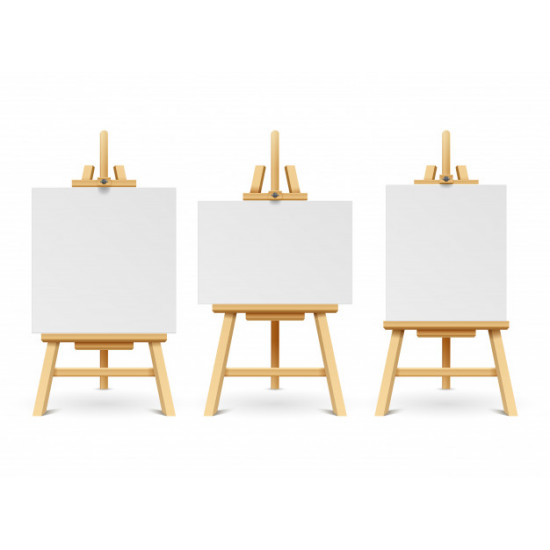 لوحات كانفوس صغيرة مع الحامل