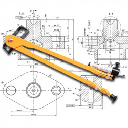 فرجار هندسي حجم كبير 