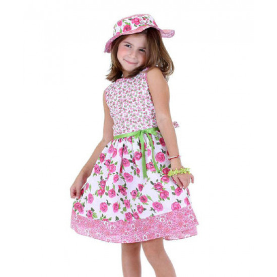 فستان صيفي مطرز بالورود من دولسي ليا - مثالي للربيع والصيف