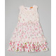 فستان ربيعي بطبقات مطرز بالورود - لعمر 5 إلى 6 سنوات