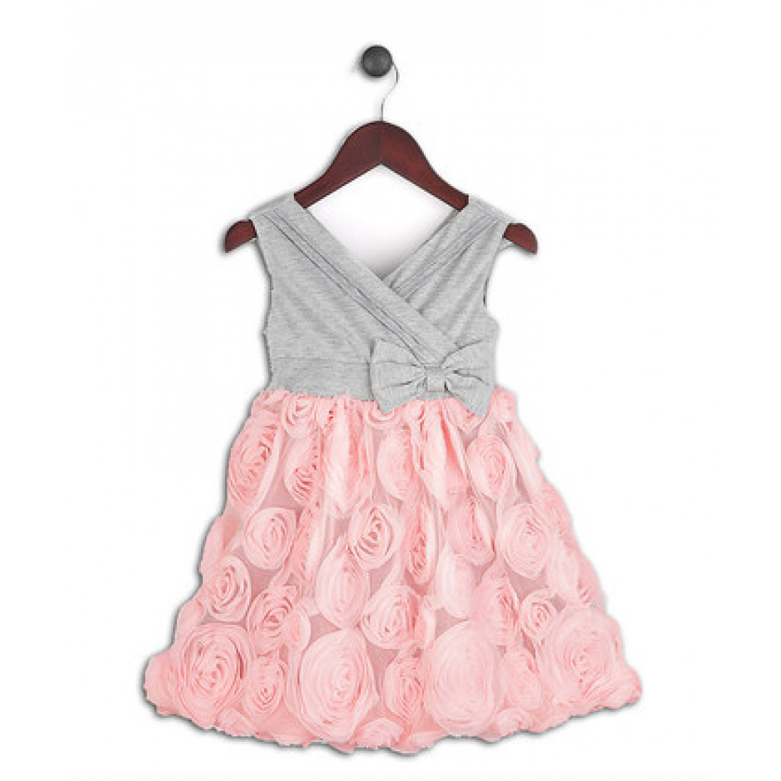 Girls Floral Embroidered Dress - Chic Occasion & Outing Wear - Age 3 Years