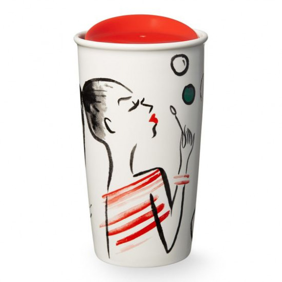 كأس التنقل "بابلز" بجدار مزدوج عازل للحرارة