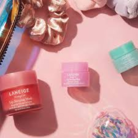 لانيج - مجموعة كيس مي أت ميدنايت (قناع الشفاه الليلي الثلاثي)