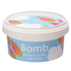 Bomb Cosmetics Mango &amp; Vanilla Hair Mask with Pure Essential Oils - 200ml