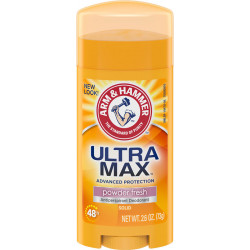 أرم أند هامر "الترا ماكس" مزيل عرق صلب - بودرة منعشة (73 جم)