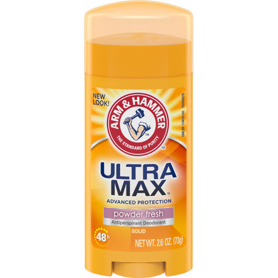 أرم أند هامر "الترا ماكس" مزيل عرق صلب - بودرة منعشة (73 جم) أرم أند هامر "الترا ماكس" مزيل عرق صلب - بودرة منعشة (73 جم)