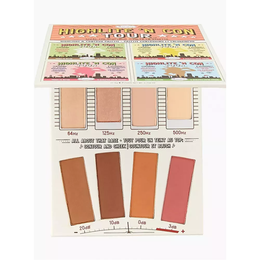 باليت هايلايت آند كونتور من ذا بالم - مجموعة نحت وإضاءة الوجه (8 ألوان)