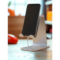 حامل الهاتف المكتبي الحديث - ستاند جوال مع فتحة للشحن