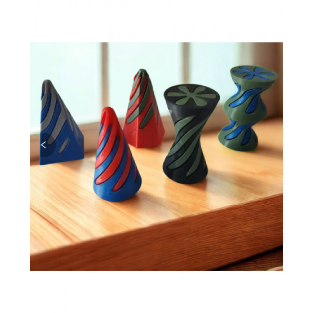 لعبة الدوامة الحلزونية - قطعة فنية حركية لتخفيف التوتر