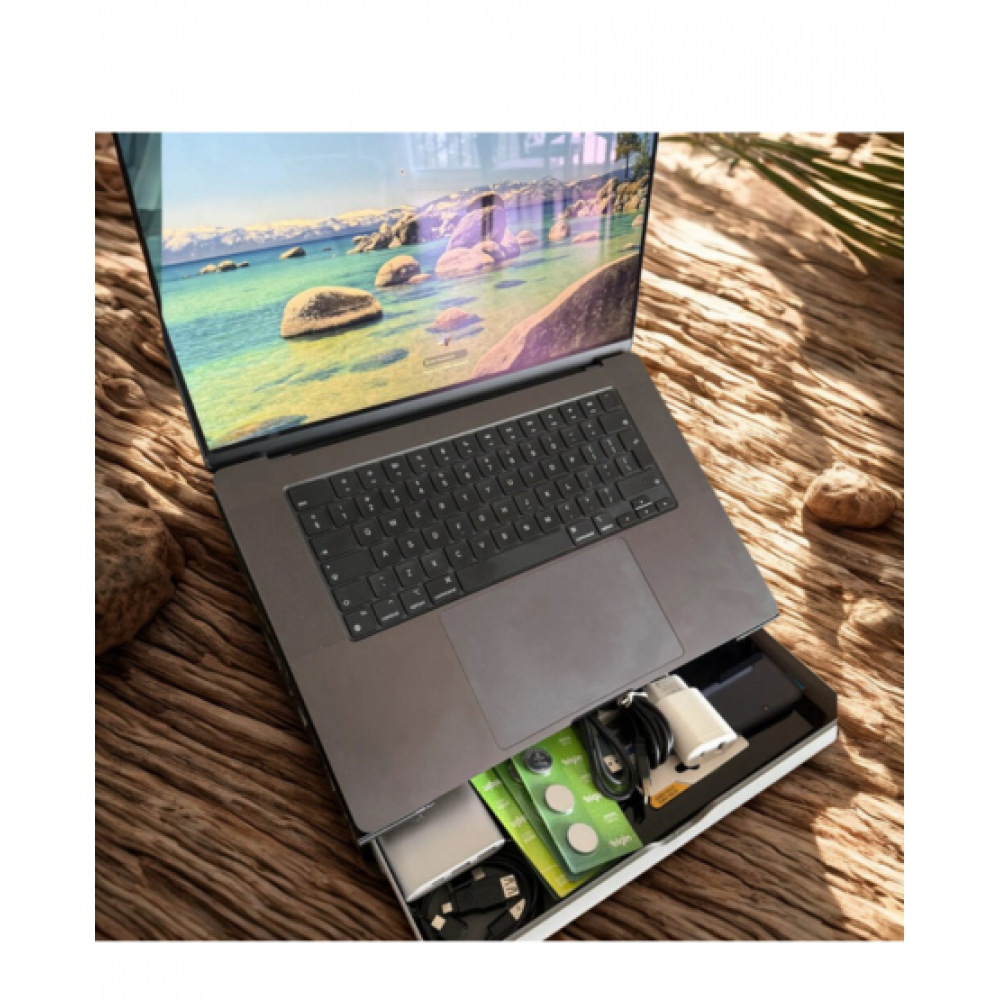 حامل لابتوب مريح مع درج تنظيمي - ستاند لتصحيح الجلوس