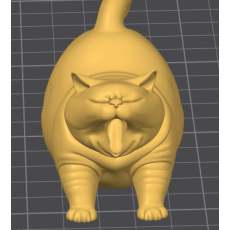 القطة المتثائبة (Stretching Cat) - تحفة فنية صغيرة للمكتب والمنزل